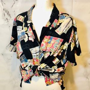 Vintage Island Trader’s Tropical Oversized Crop